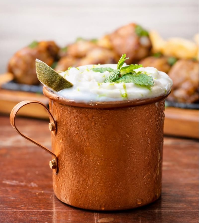 Moscow Mule servido na caneca de cobre gelada
